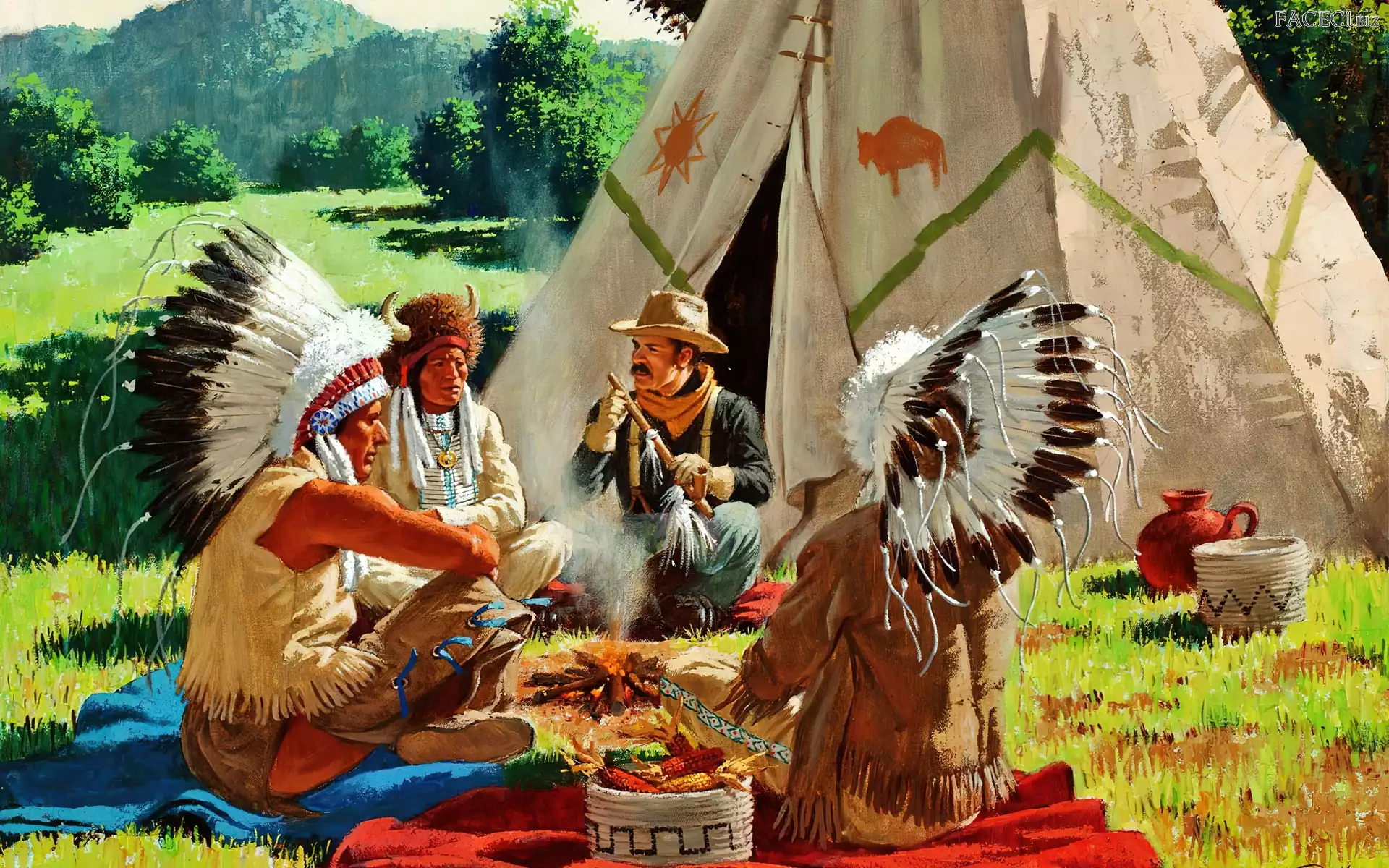 Polana, Indianie, Wigwam