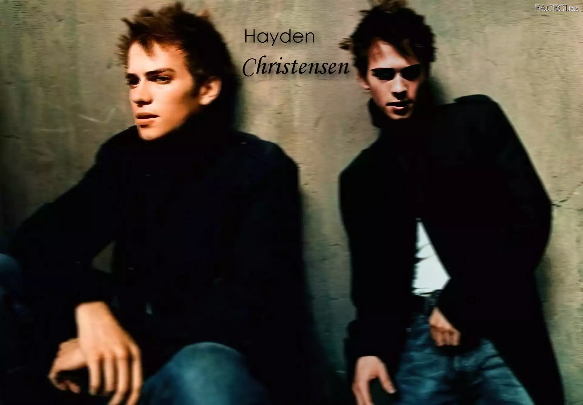 jeansy, Hayden Christensen, czarny strój